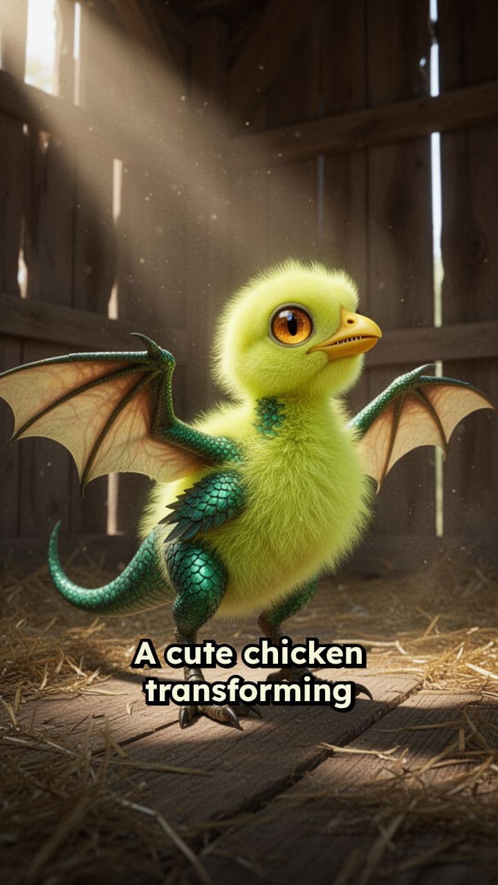 Chicken to Dino Transformation