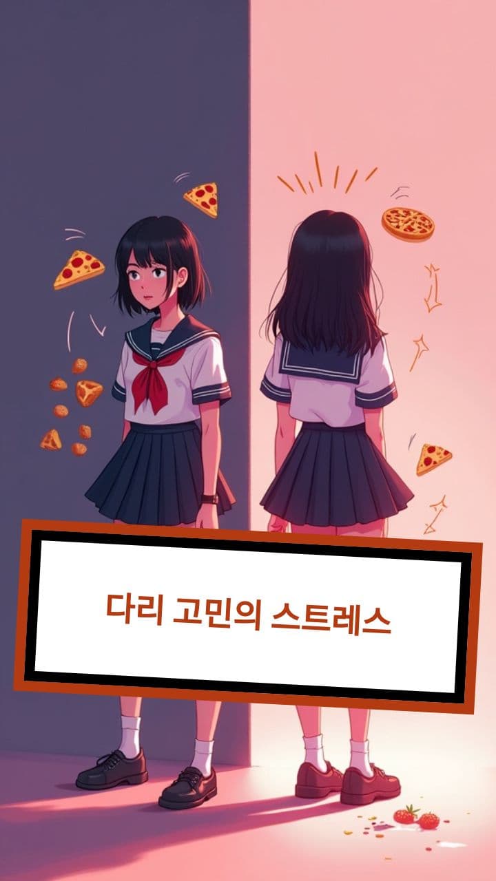 다리 고민의 스트레스