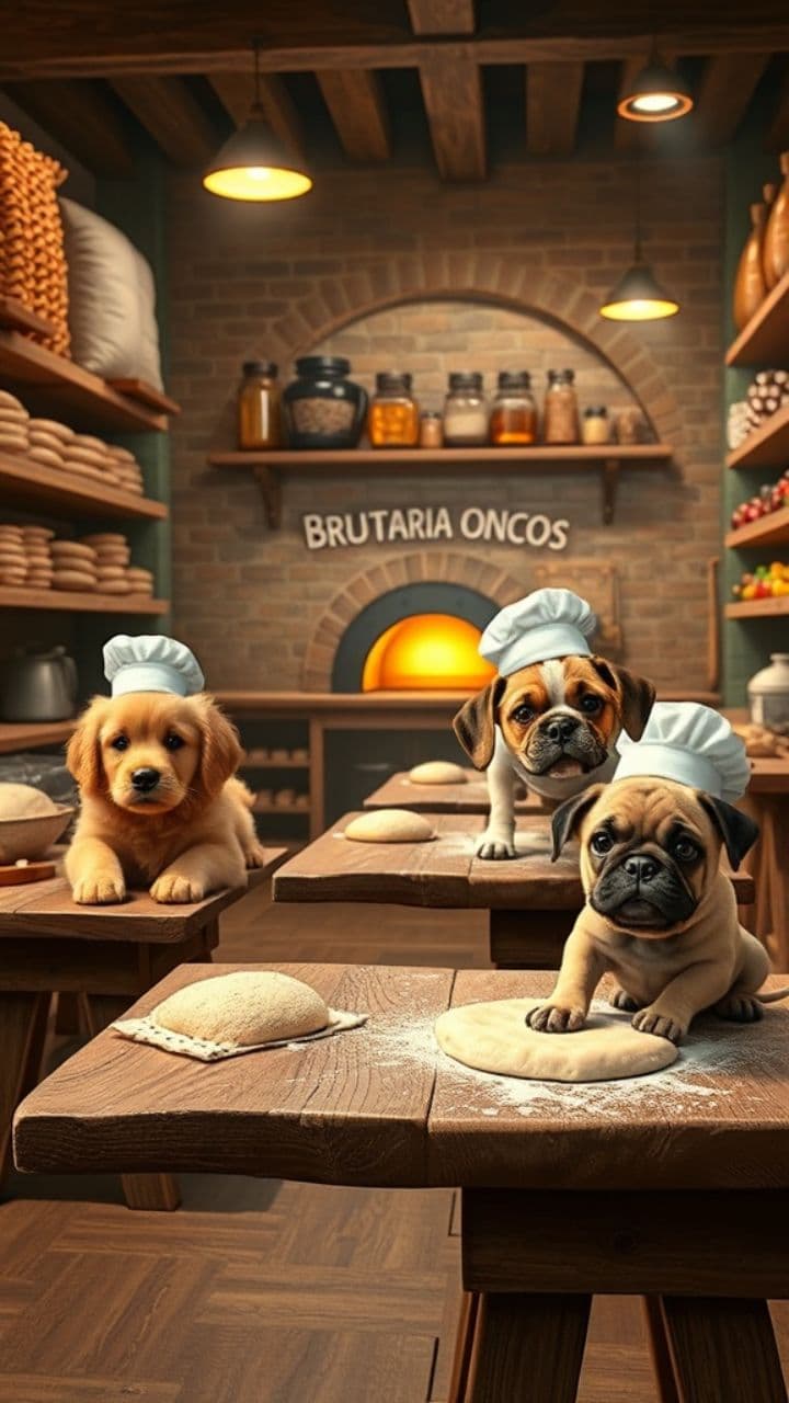 Brutaria Oncos: Puppy Bakery Fun