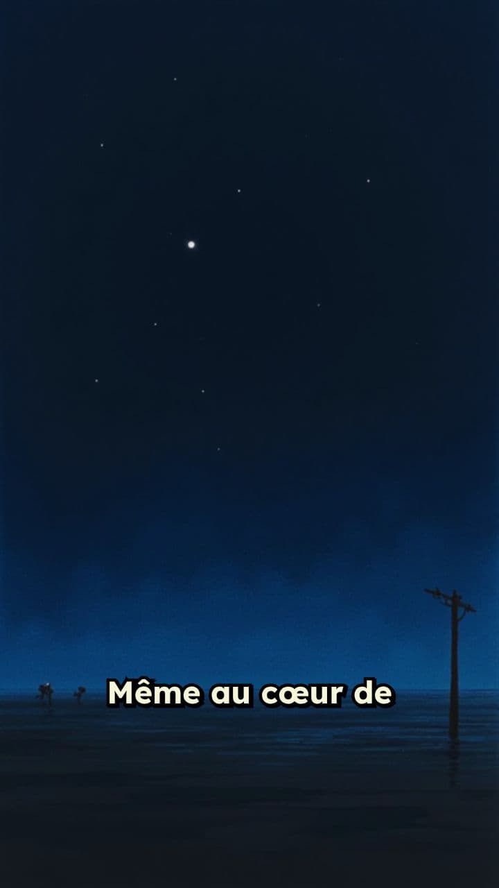 Lueur dans l'obscurité