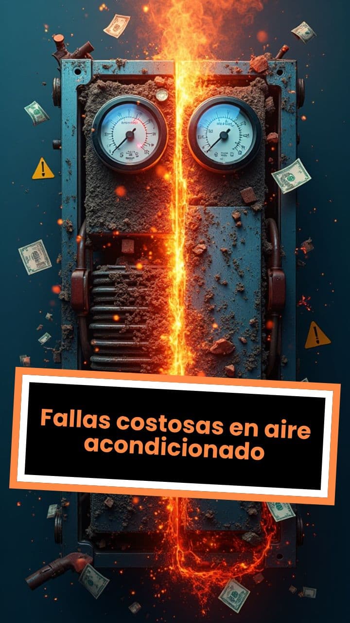 Fallas costosas en aire acondicionado