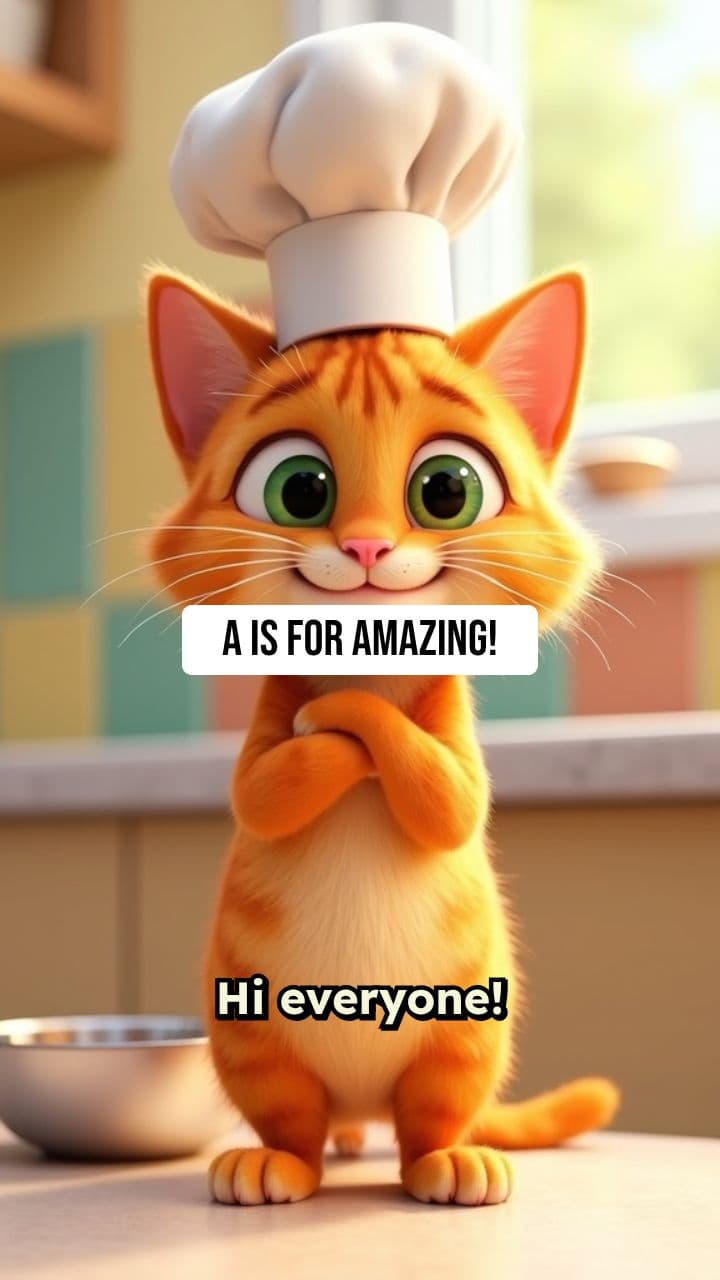 Orange Cat's Alphabet Pizza Adventure