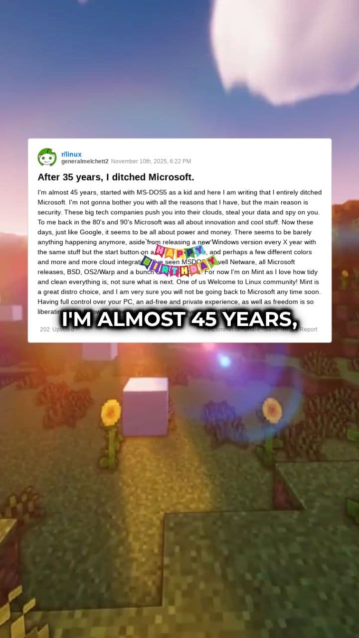 Ditching Microsoft for Linux Mint