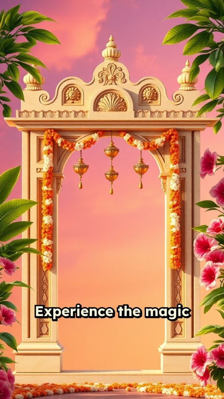 3D Indian Sangeet Invitation