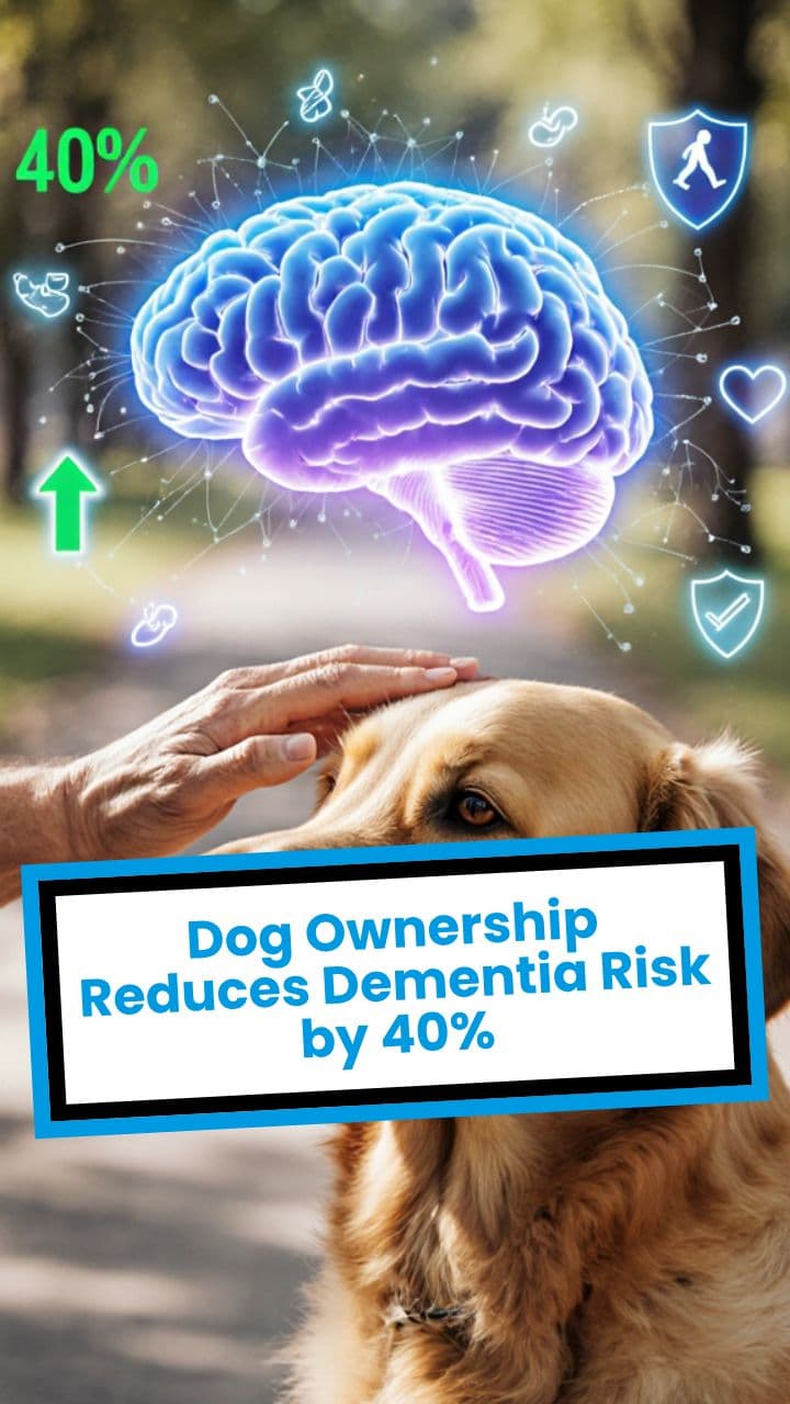 Dog Ownership Reduces Dementia Risk by 40%