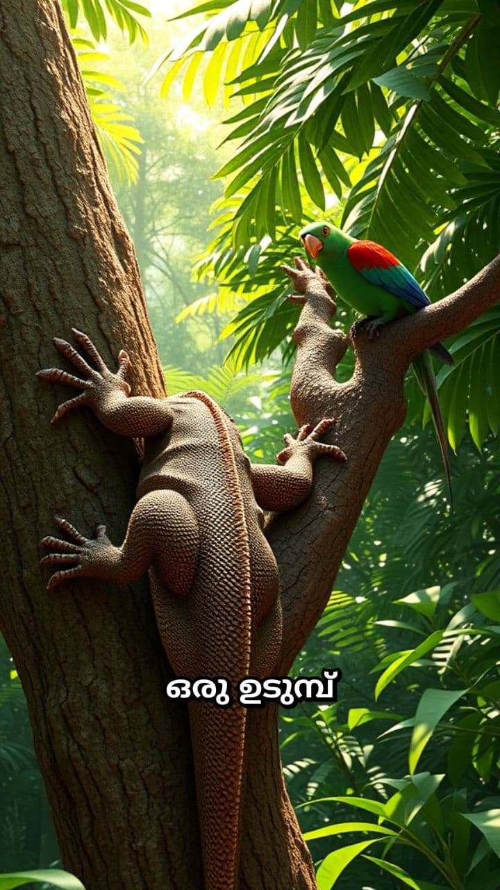 ഉടുമ്പും തത്തയും: ഒരു പോരാട്ടം