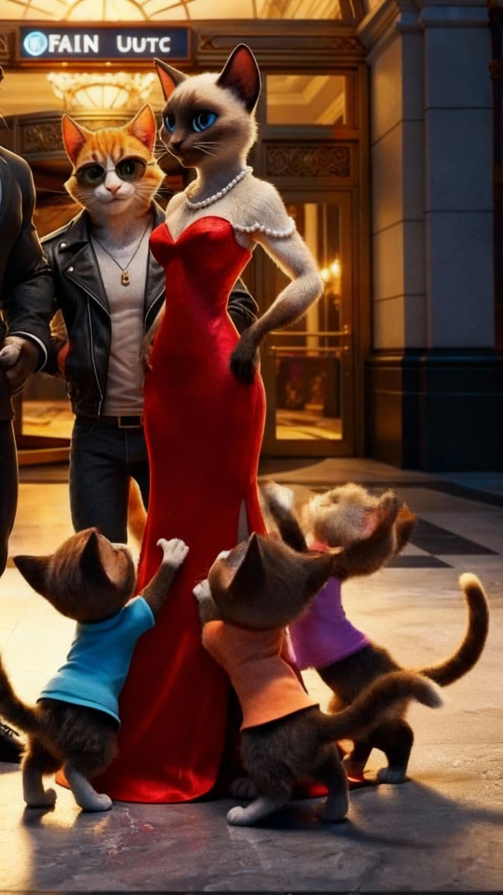 Feline Family's Heroic Rescue