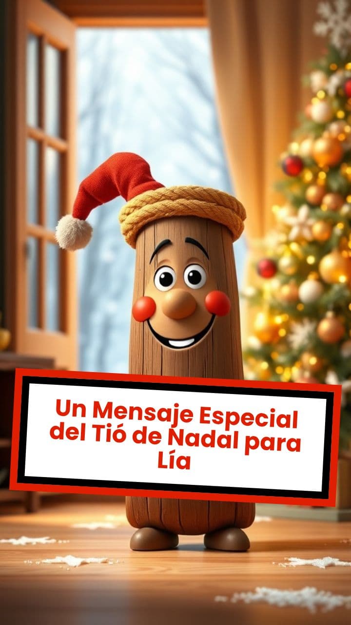Un Mensaje Especial del Tió de Nadal para Lía