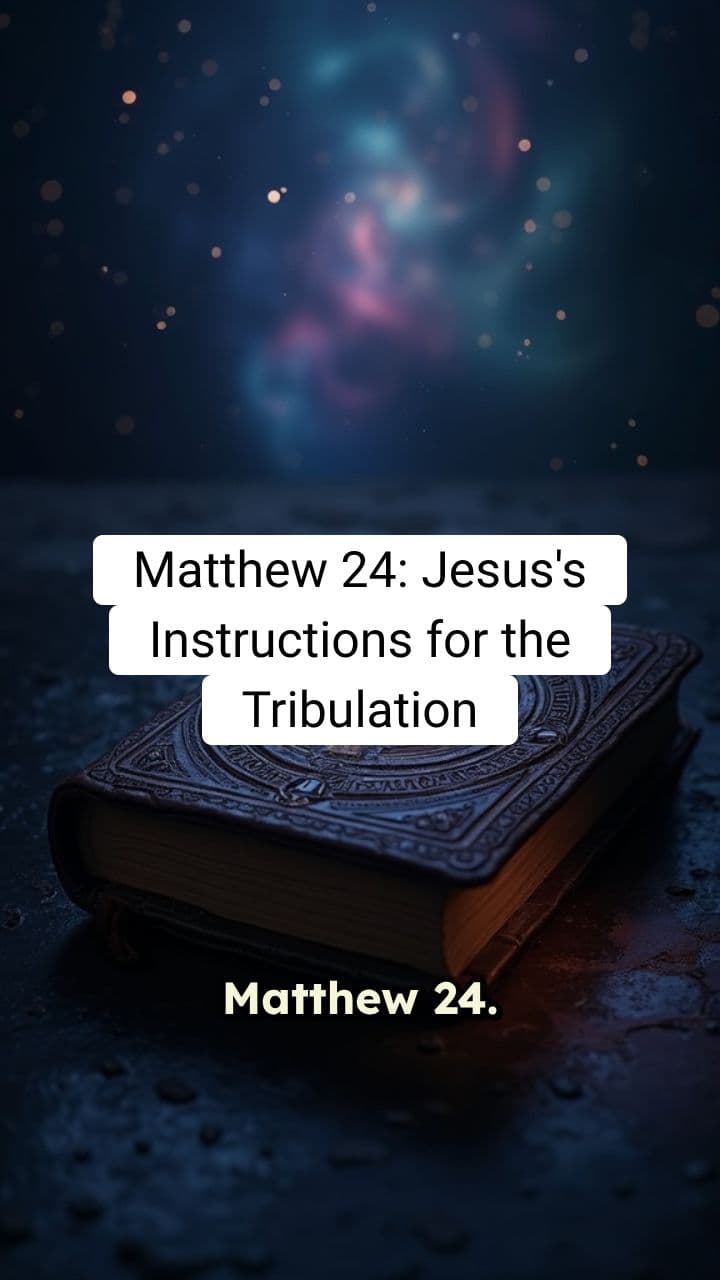 Matthew 24: Instructions for the Tribulation