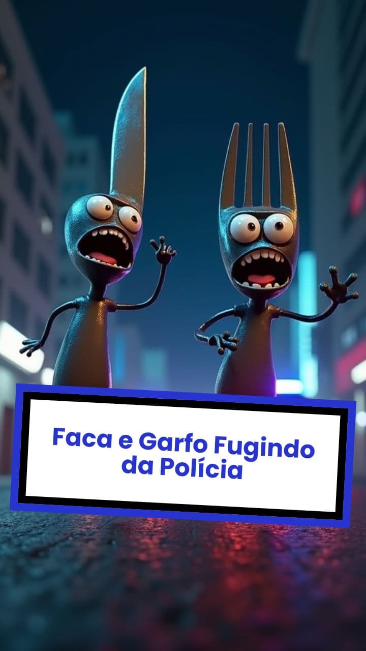 Faca e Garfo Fugindo da Polícia