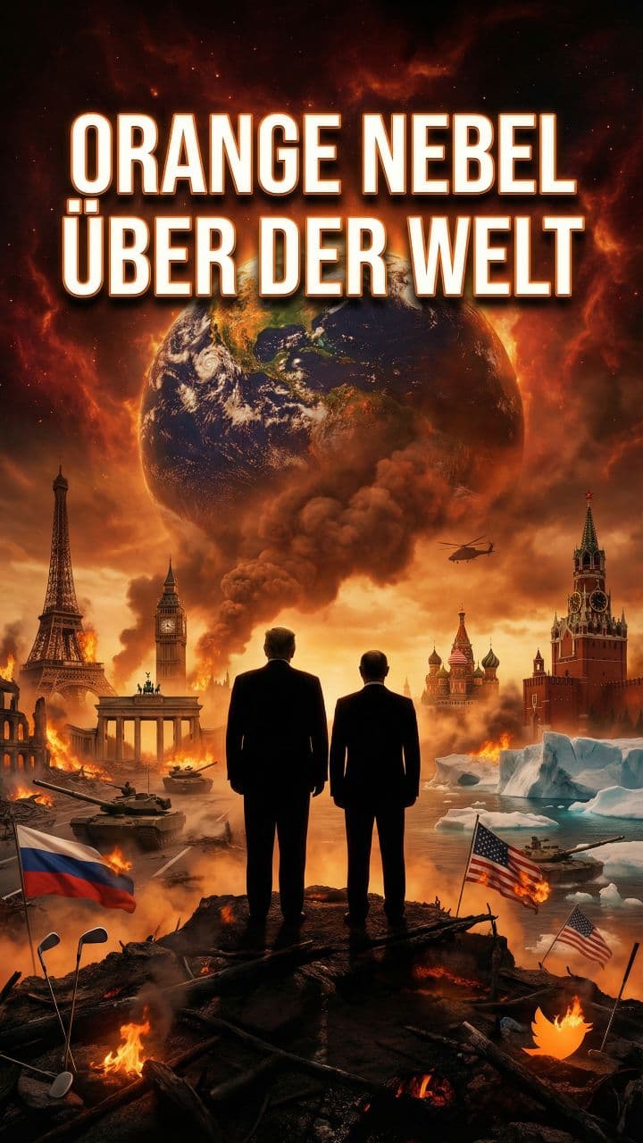 Orange Nebel über der Welt