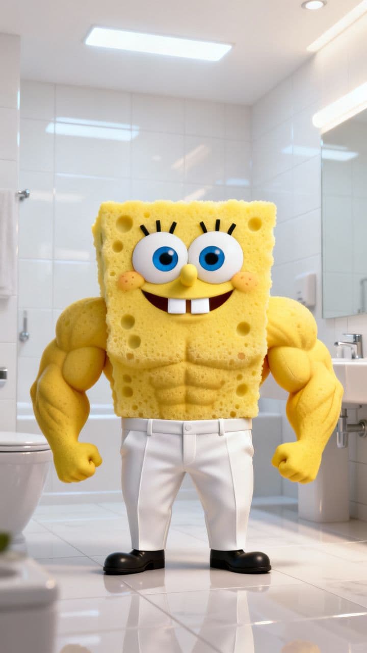 Confident Sponge and Yellow Goo