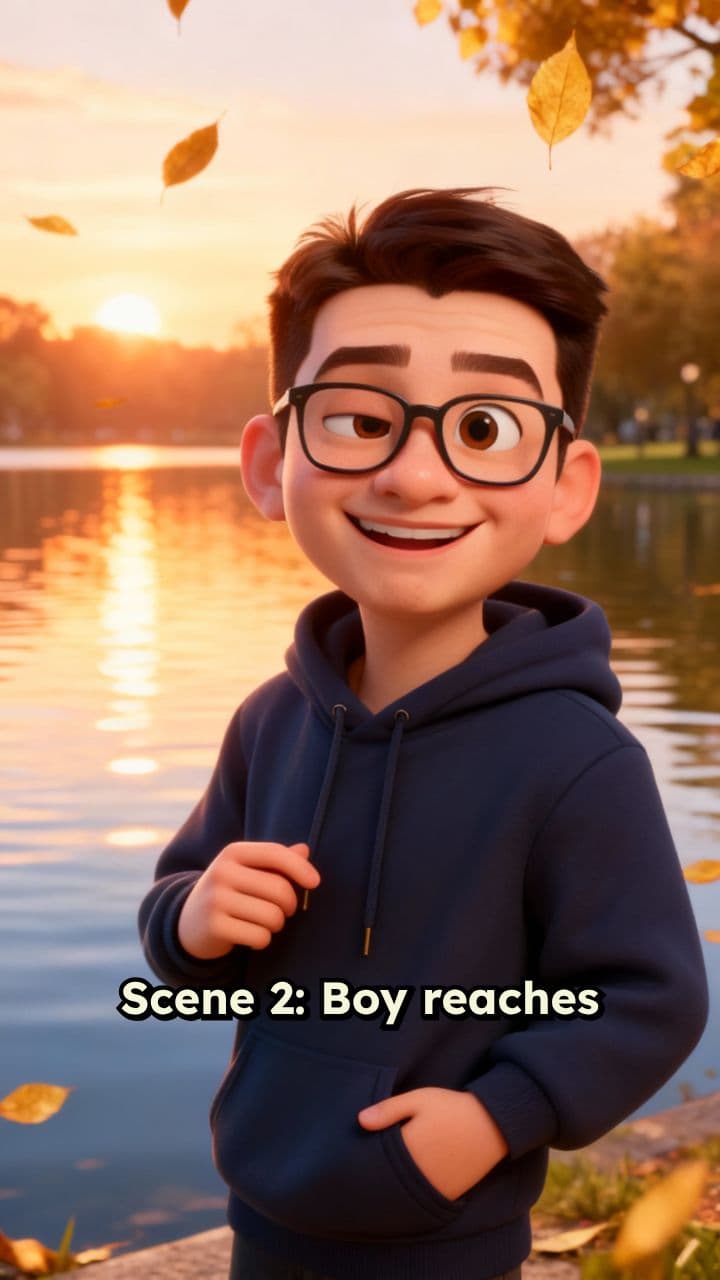 Autumn Proposal by the Lake