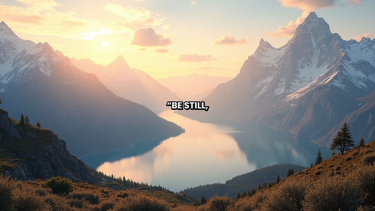 Be Still and Know God