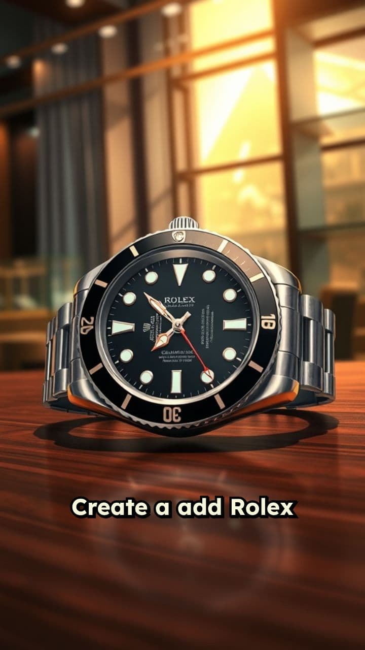 Rolex Watch Advertisement