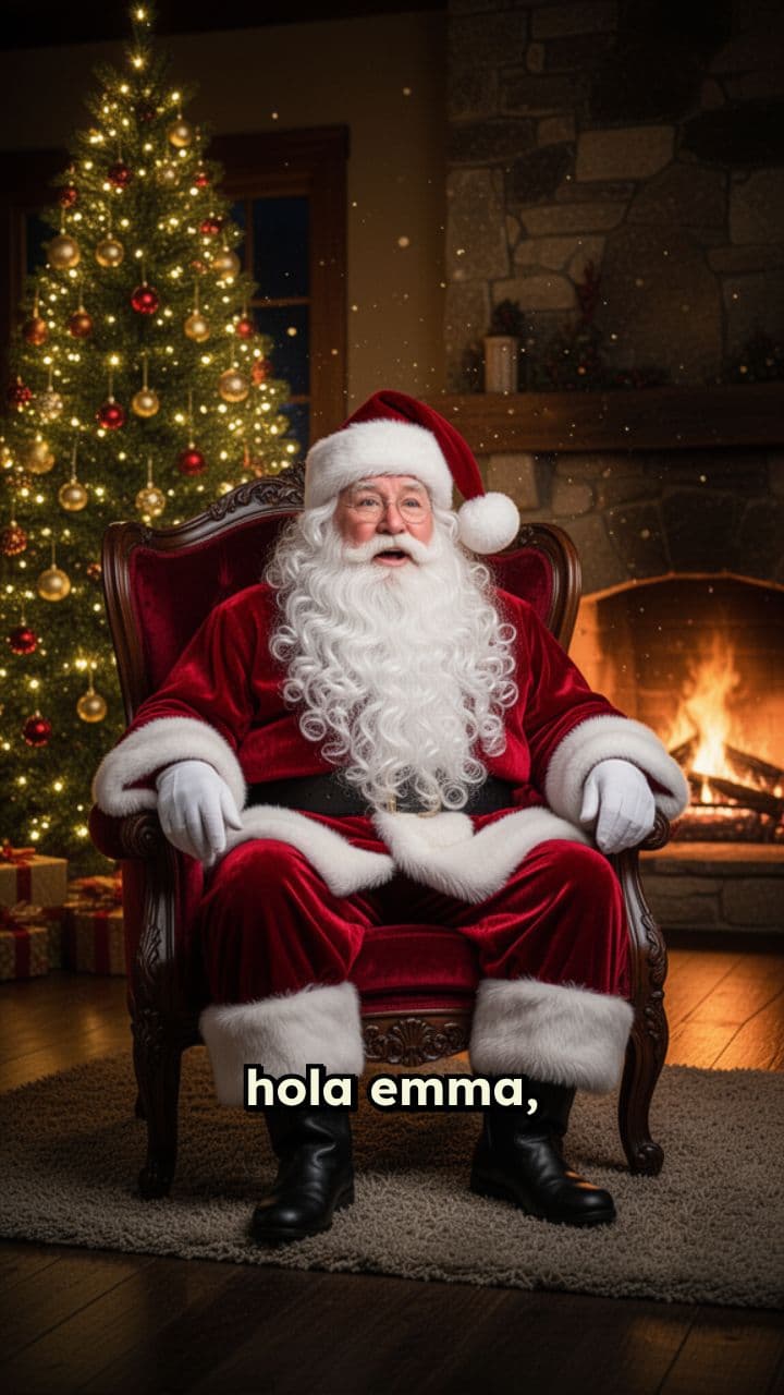 Mensaje de Papá Noel para Emma