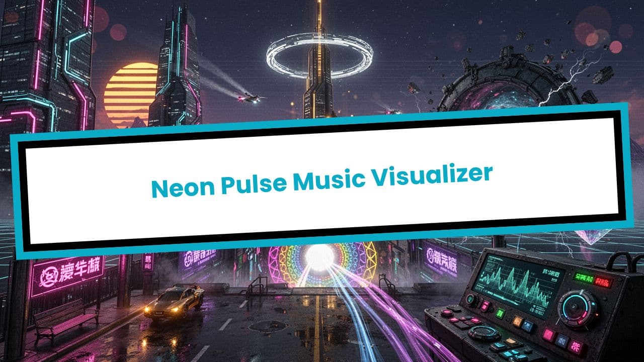 Neon Pulse Music Visualizer