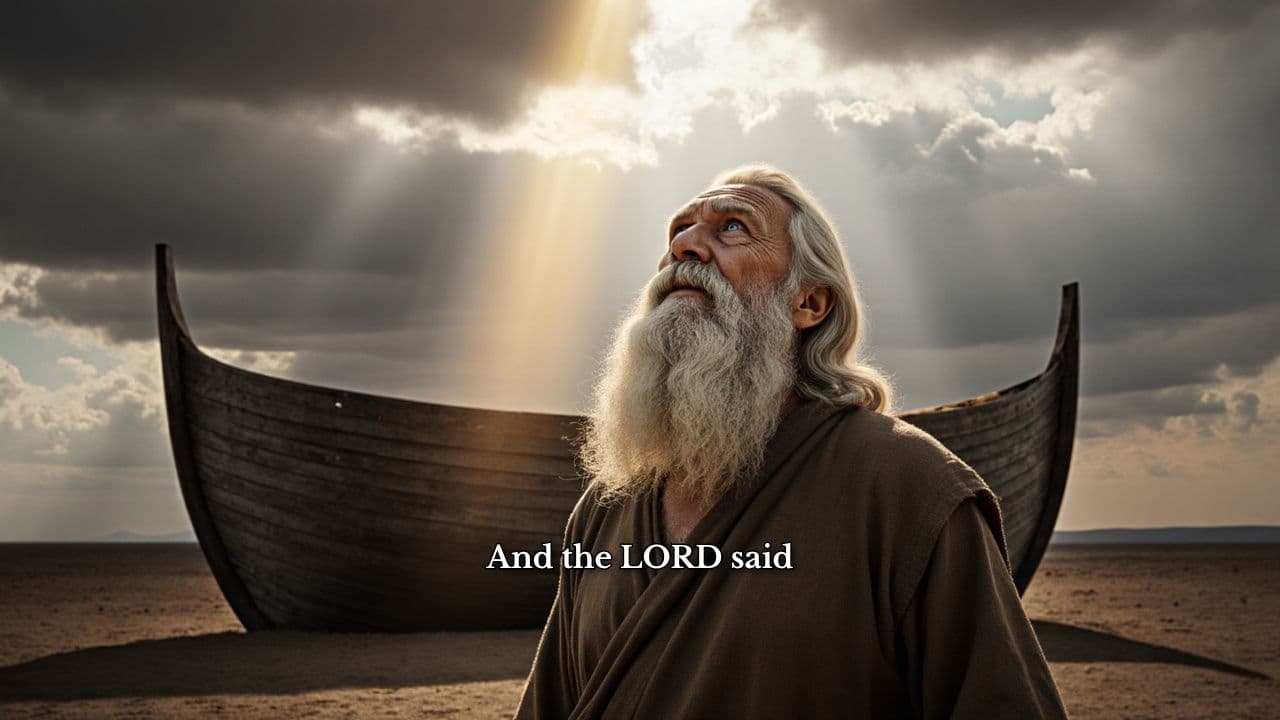 Noah Enters the Ark and the Flood
