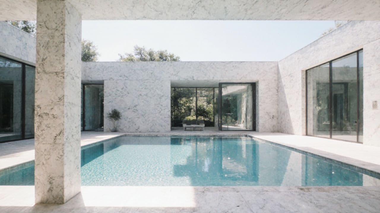 Aqueous Opulence: Luxury Interiors with Flowing Water