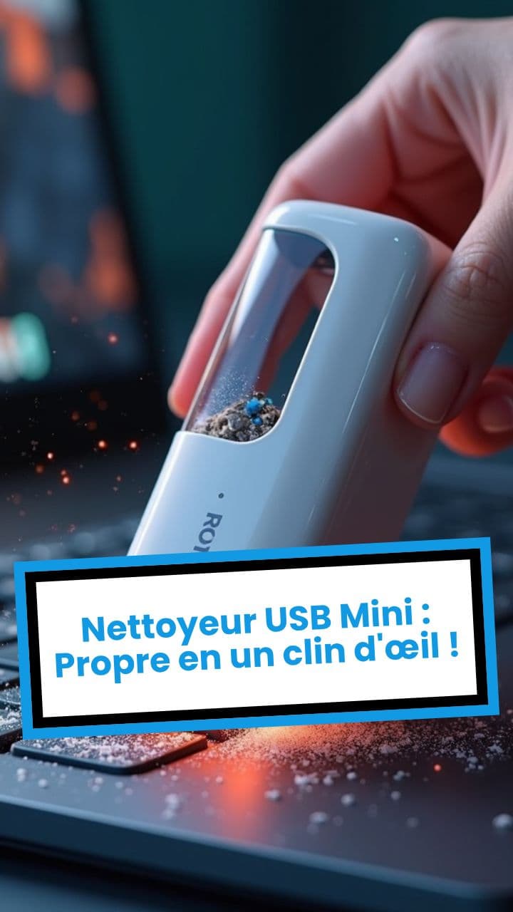 Nettoyeur USB Mini : Propre en un clin d'œil !