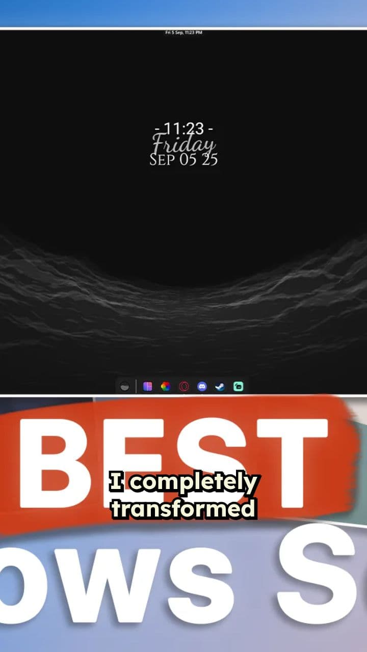 Minimalist Windows 25H2 Desktop Transformation