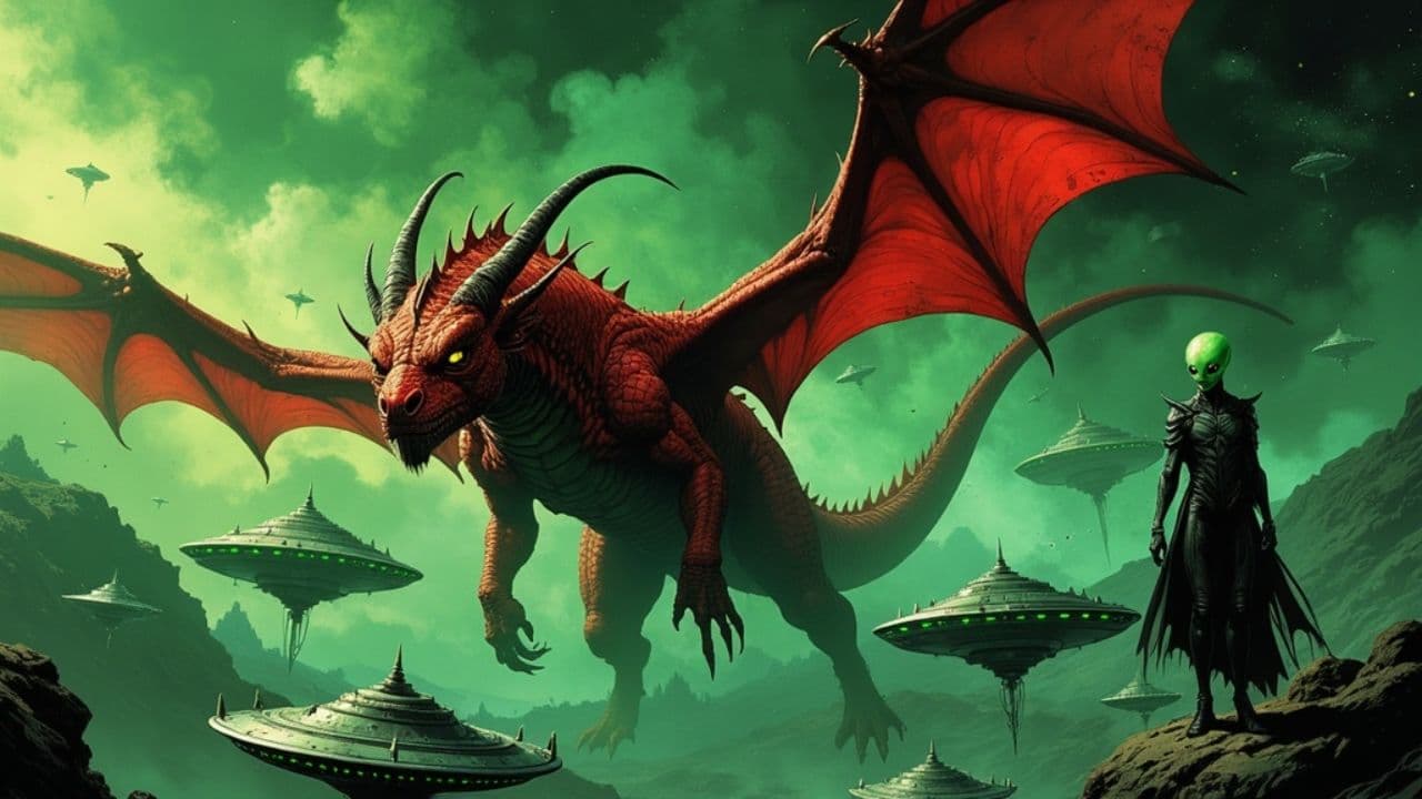 Red Dragon vs UFO Armada