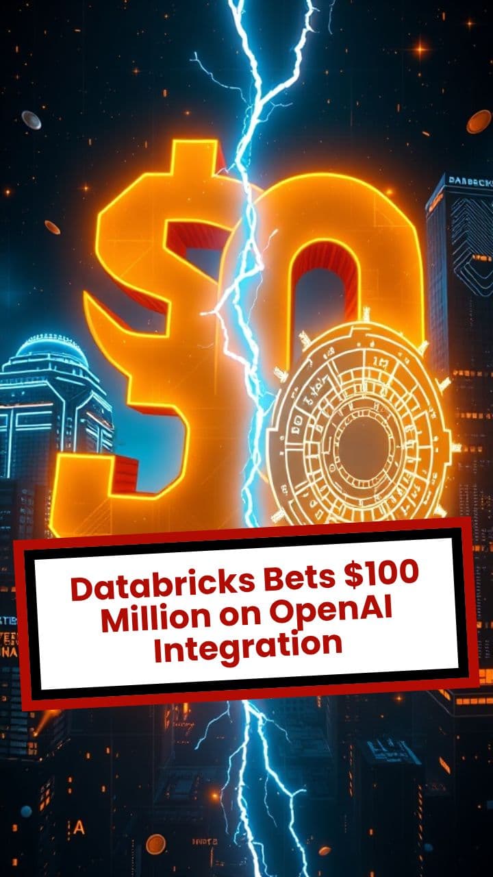 Databricks Bets $100 Million on OpenAI Integration