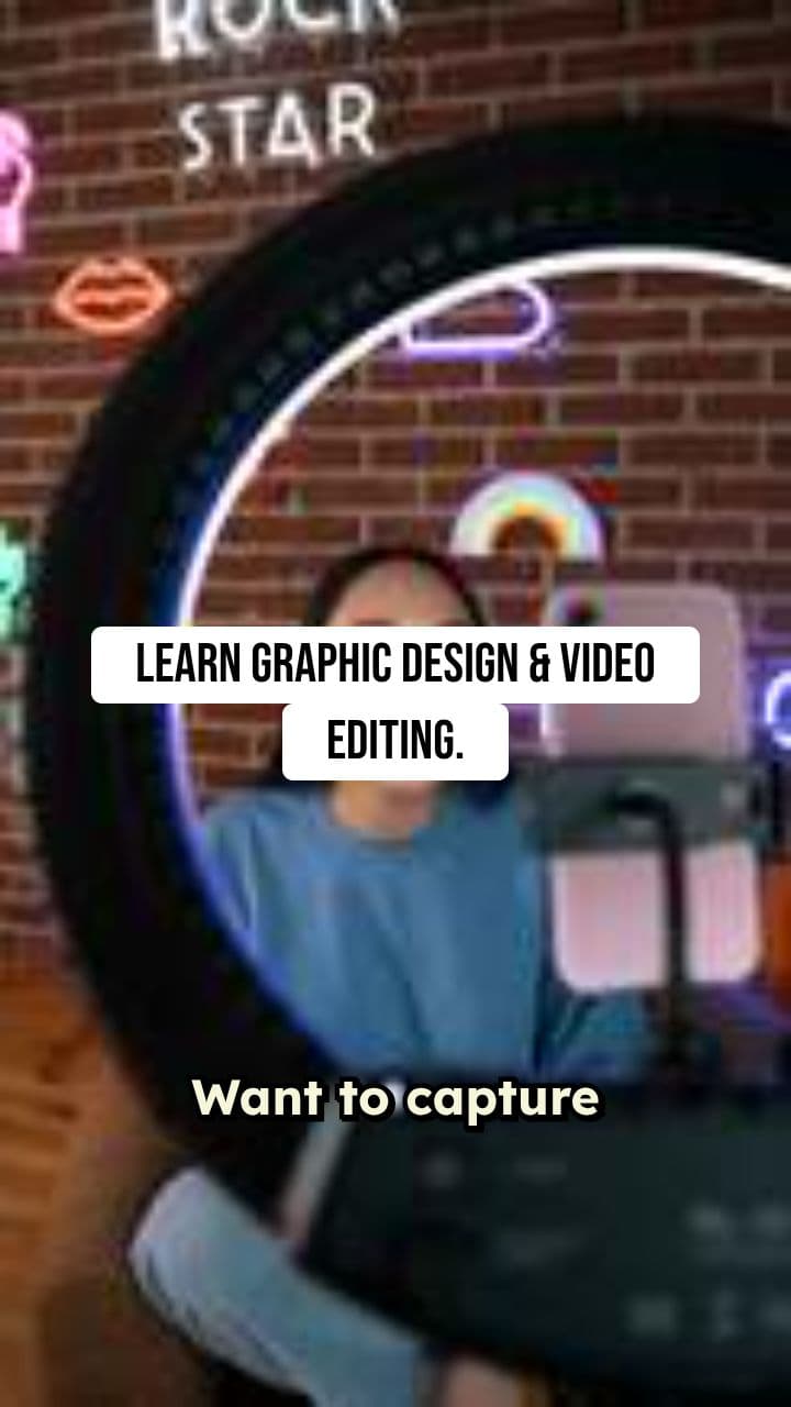 One-Month Graphic Design & Video Editing Course Promo