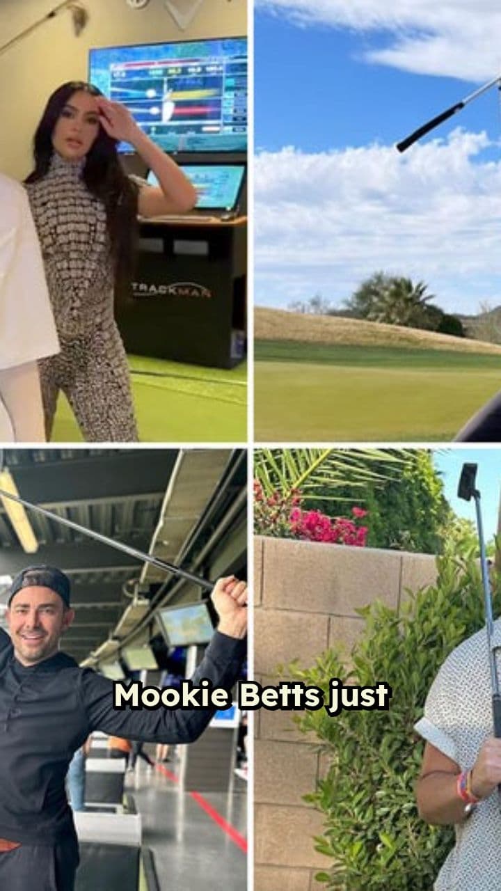 Mookie Betts Golfs 18 with Obama