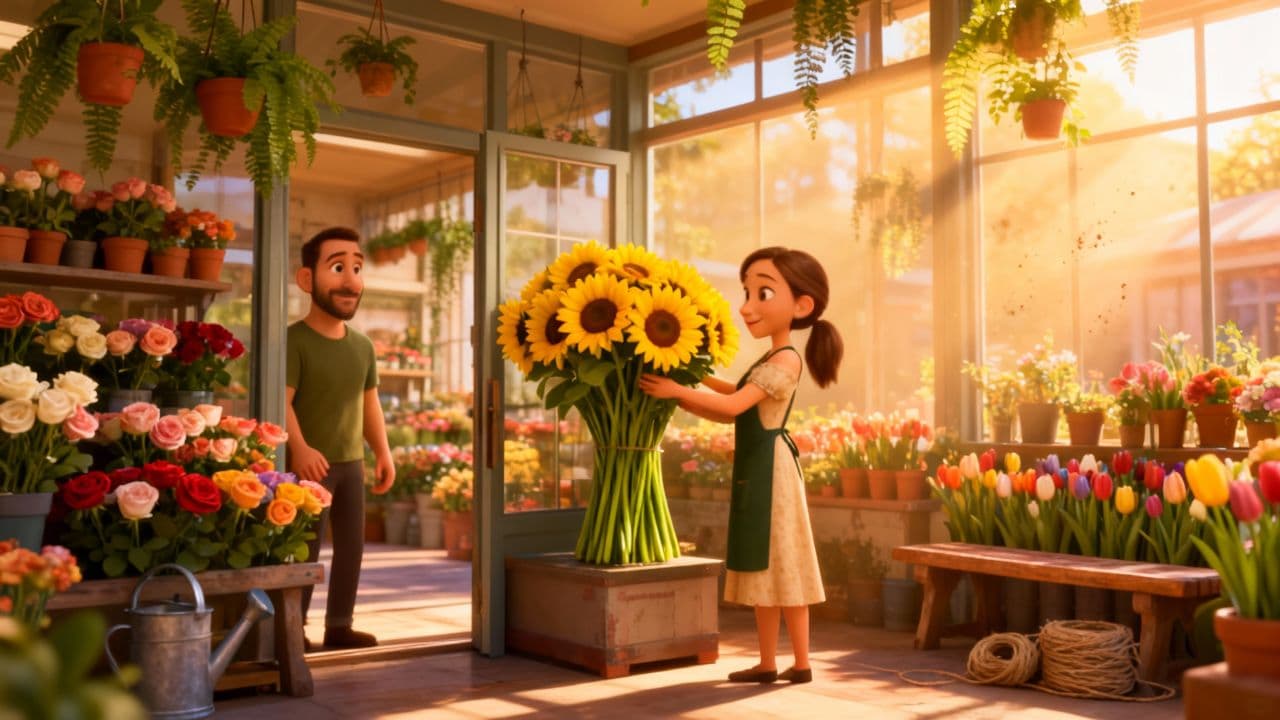 #7929 A Love Story in the Flower Shop