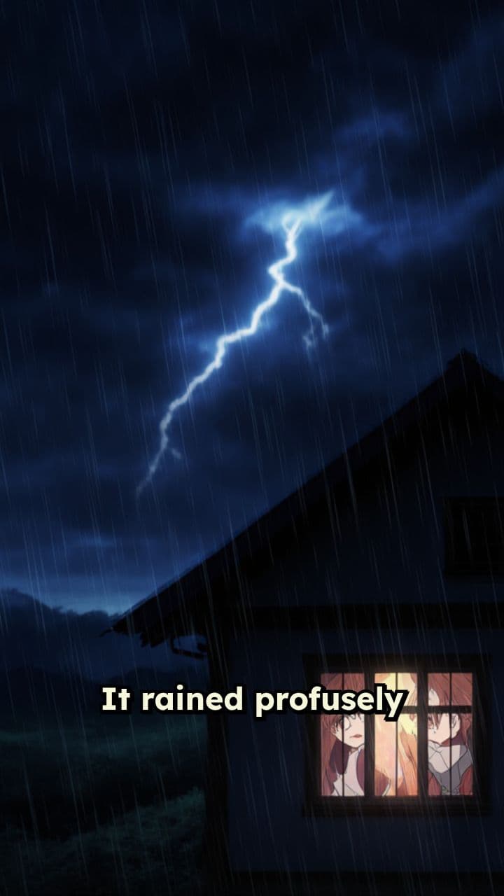 Eerie Night of Thunder and Rain