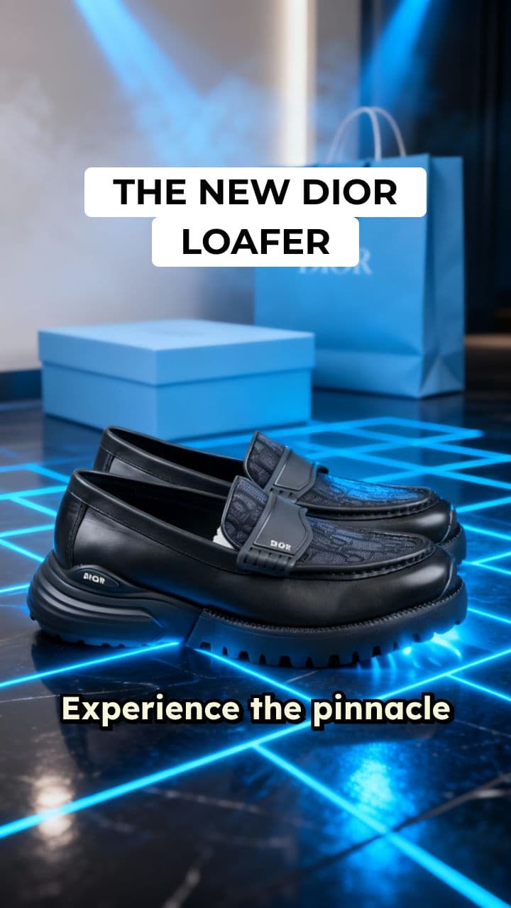 Dior Chunky Loafers Digital Ad