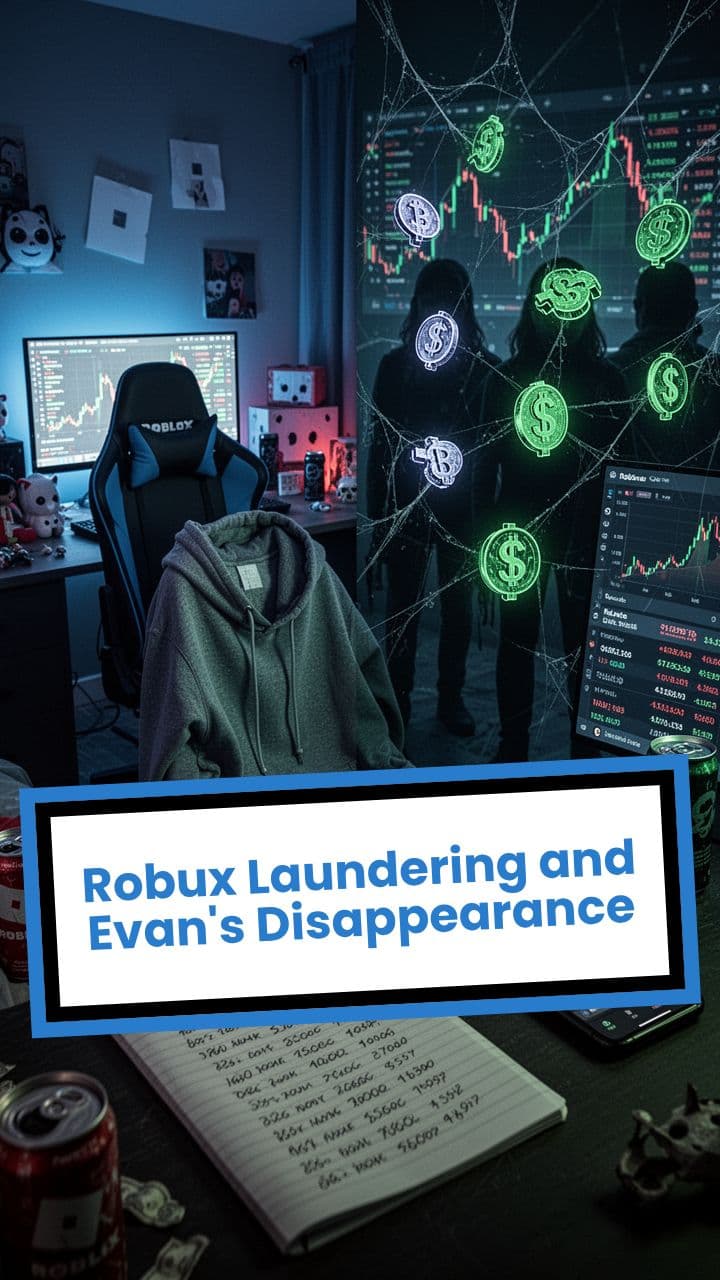Robux Laundering and Evan's Disappearance