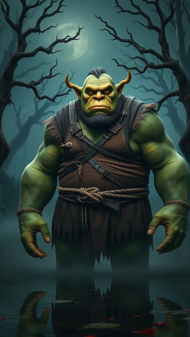 La batalla de Shrek y el héroe