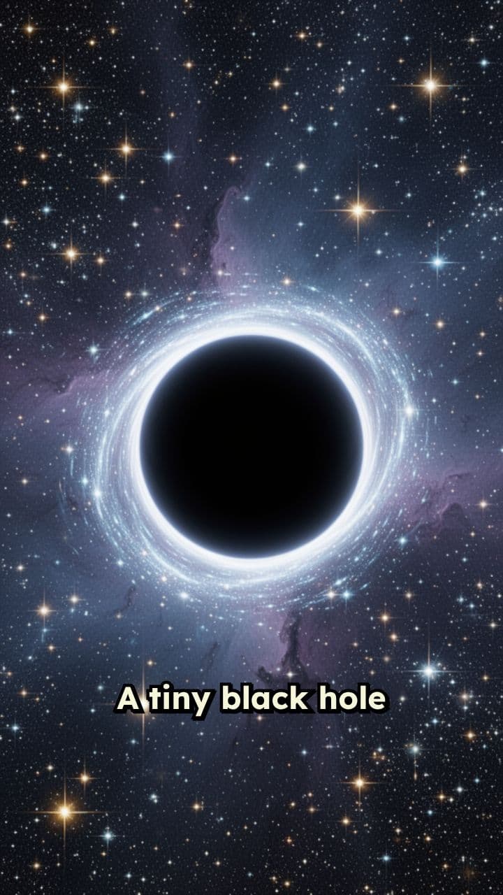Tiny Black Hole in Deep Space