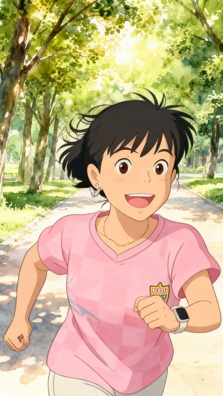 María, la runner con flequillo inmortal