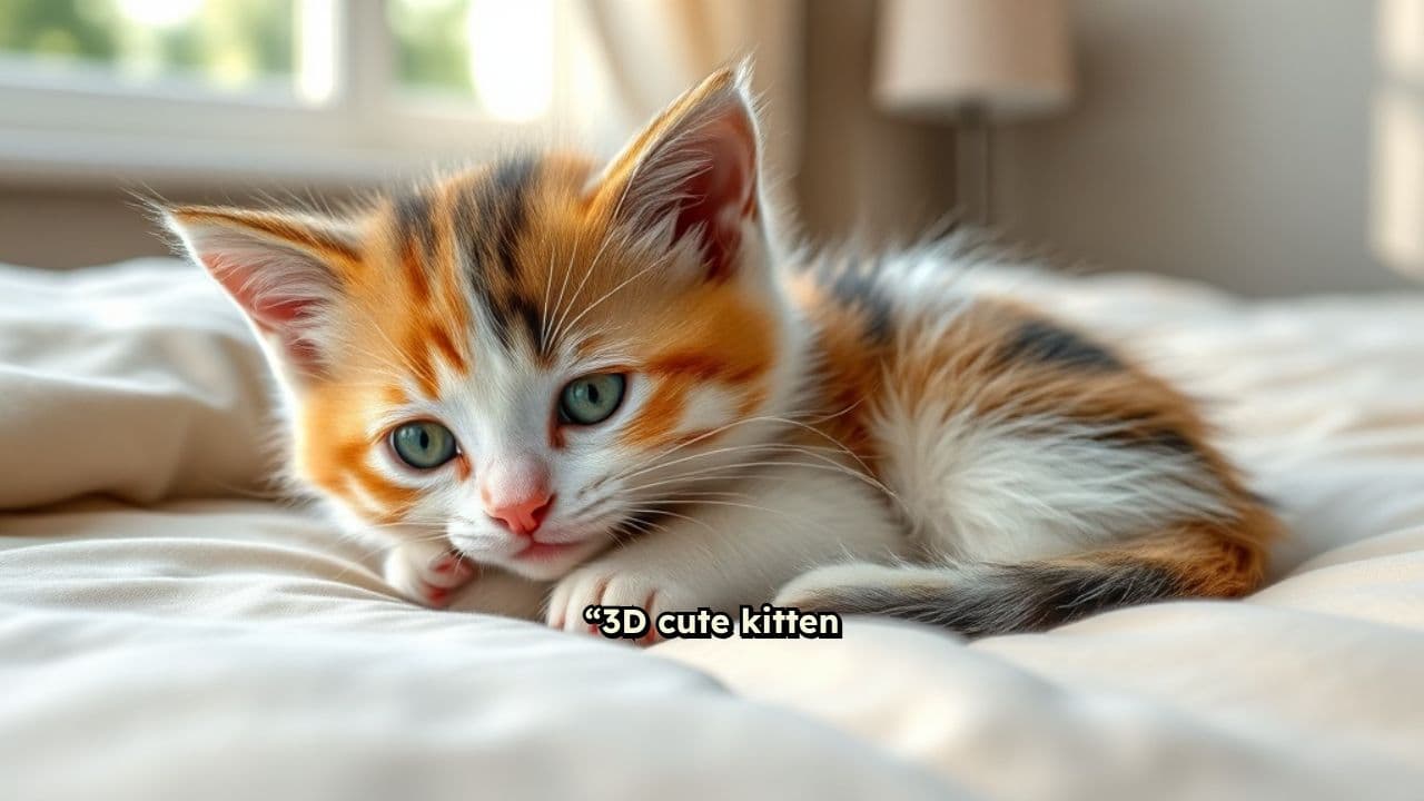 Adorable Kitten Waking Up
