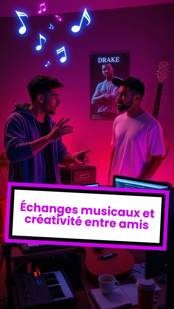 Échanges musicaux et créativité entre amis