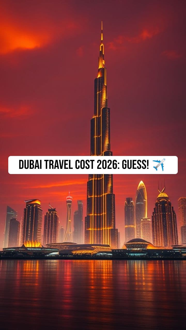 Dubai Travel Cost 2026: Quiz!