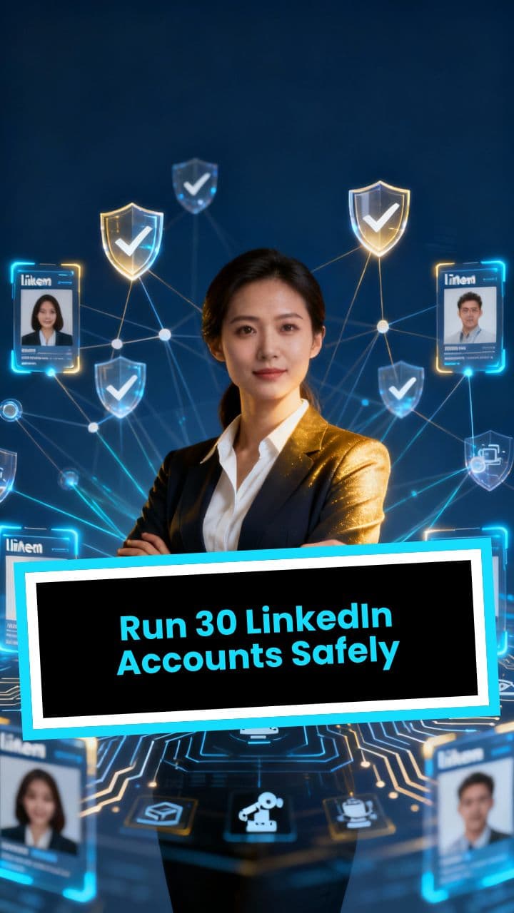 Run 30 LinkedIn Accounts Safely