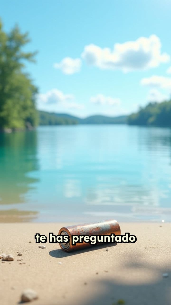 Contaminación del agua por pilas