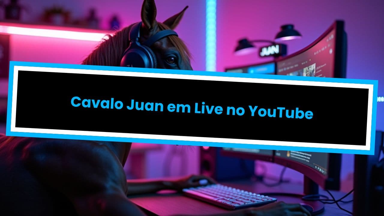 Cavalo Juan em Live no YouTube