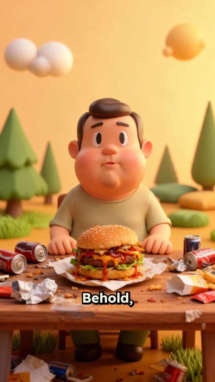 ASMR Giant Messy Hamburger