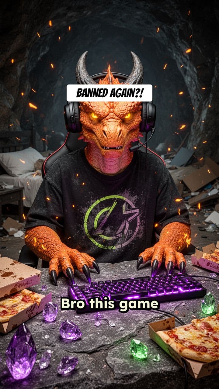 The Frustrated Fire Dragon Gamer