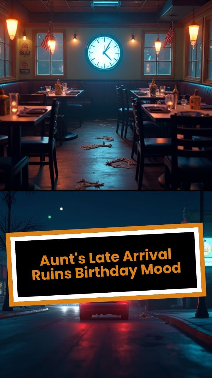 Aunt's Late Arrival Ruins Birthday Mood