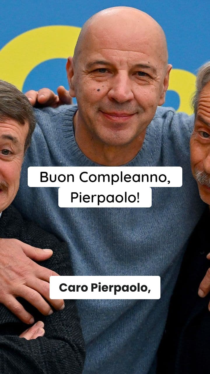 Messaggio di Compleanno per Pierpaolo