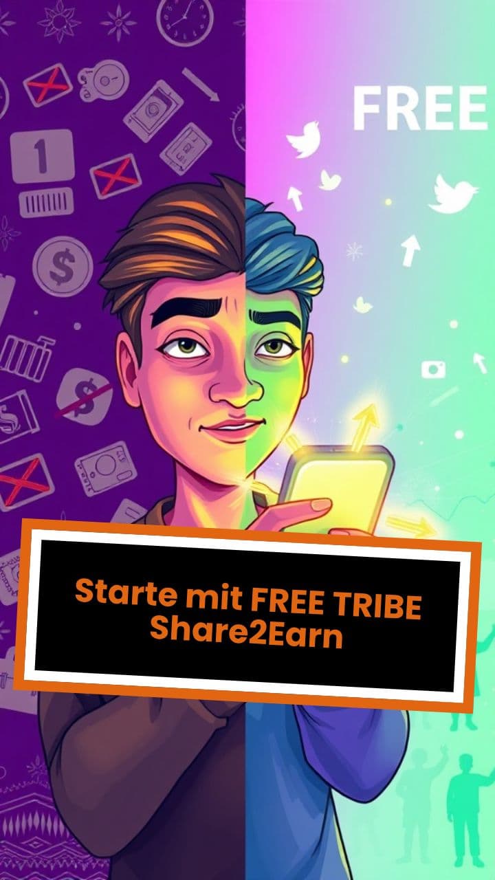 Starte mit FREE TRIBE Share2Earn