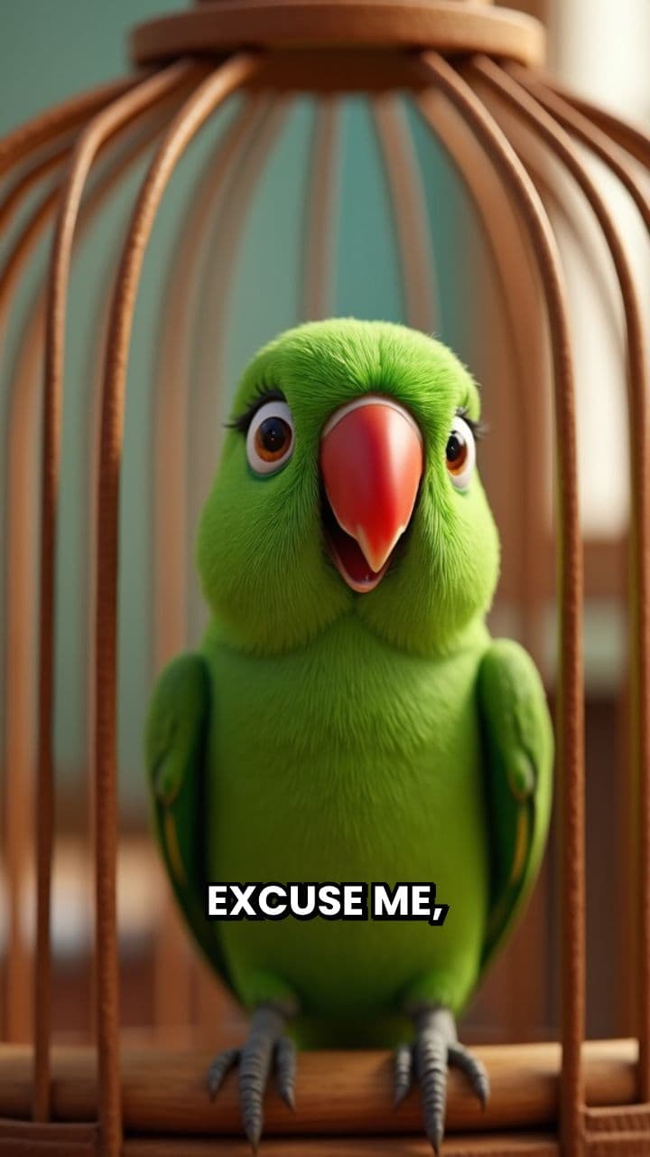 Parrot Criticizing a School Teacher