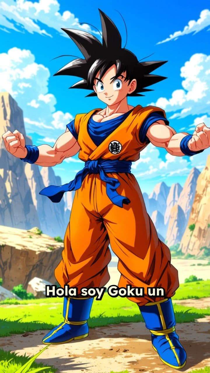 Un abrazo de Goku