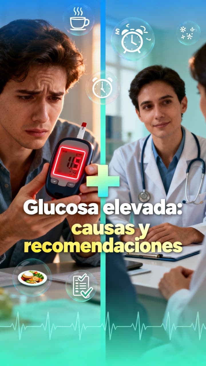 Glucosa elevada: causas y recomendaciones